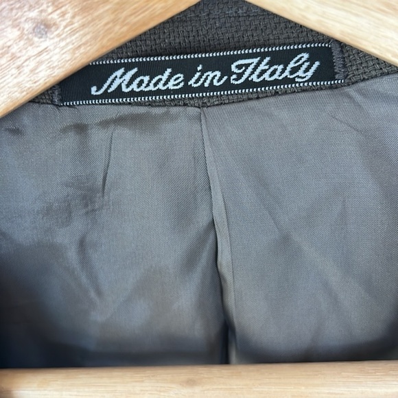 Armani Collezioni 100% Silk Gray Men’s Blazer Sports Jacket 43L - Picture 4 of 13